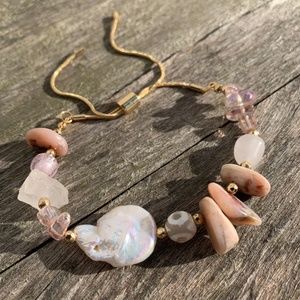 Dainty Pull Tie Adjustable Stone Bracelet